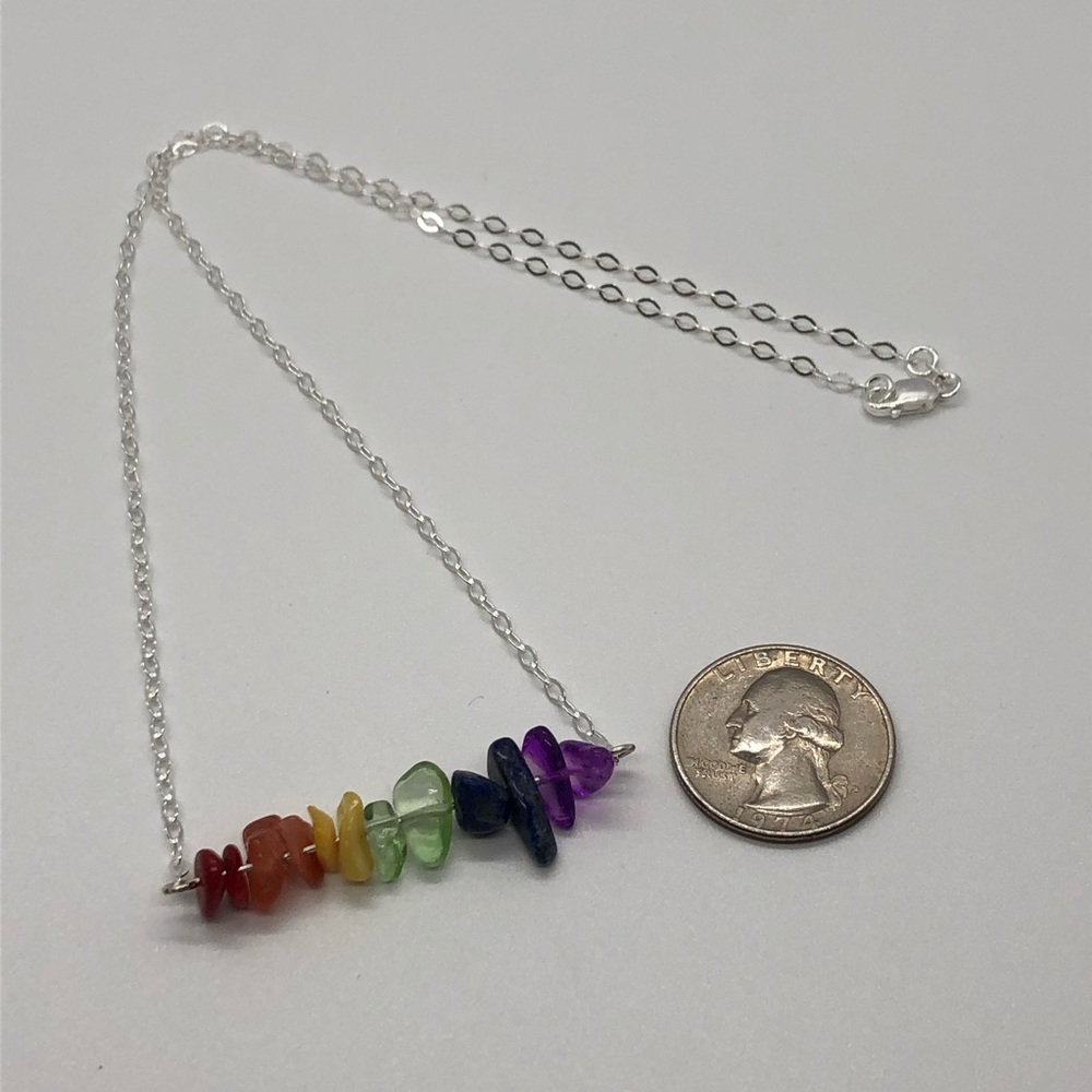 🎁LGBTQ Bee Supportive Sterling Silver Necklace - Picture 4 of 8